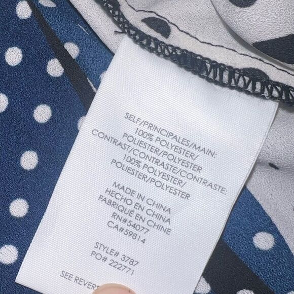 Cabi Crossover Cami Polka dot & animal print Size 8 EUC - Picture 6 of 9